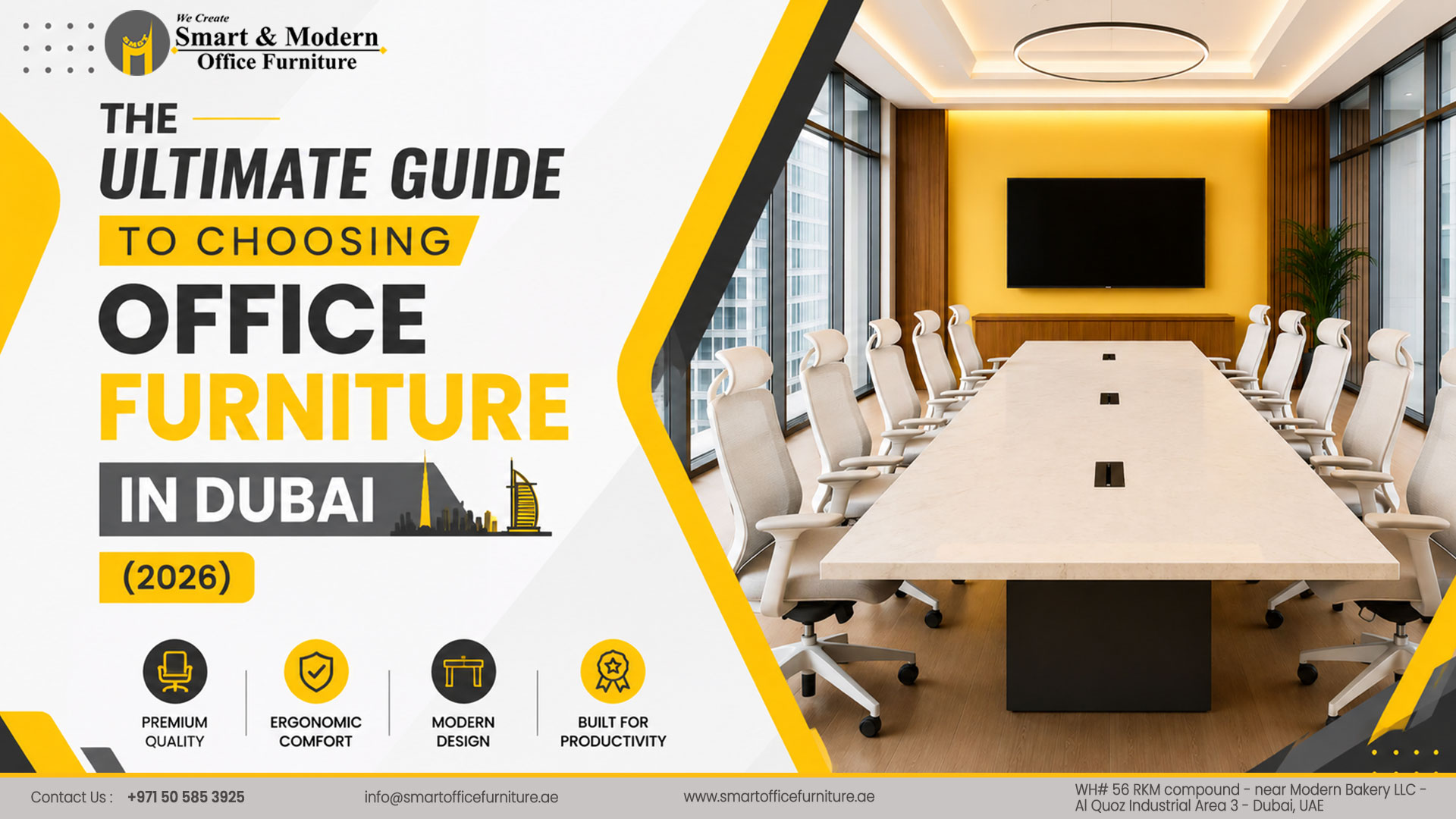 The Ultimate Guide to Choosing Office Furniture in Dubai (2026)