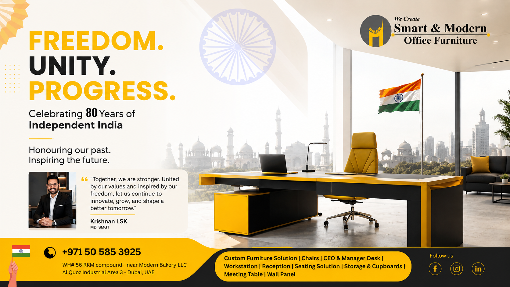Celebrating India’s Independence Day at Smart & Modern Office Furniture