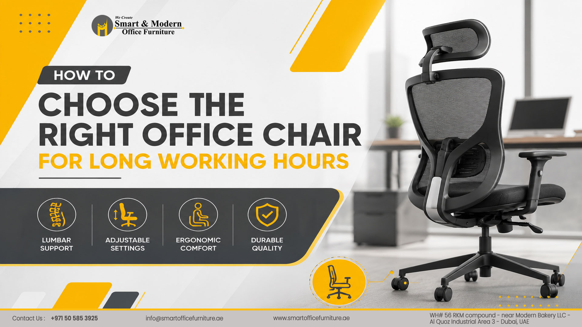 How to Choose the Right Office Chair for Long Working Hours