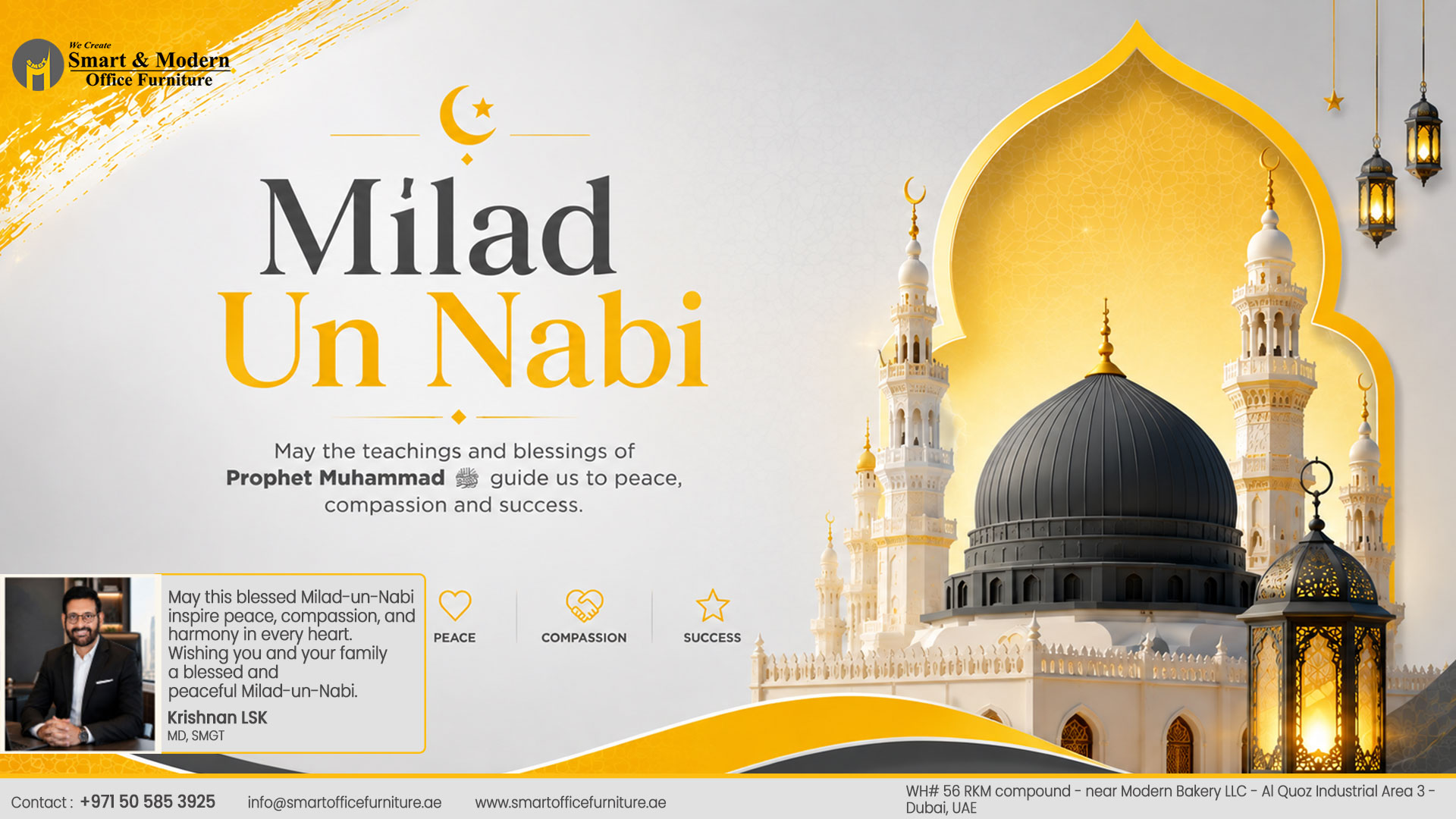 Milad-un-Nabi Mubarak: A Message from Our Managing Director