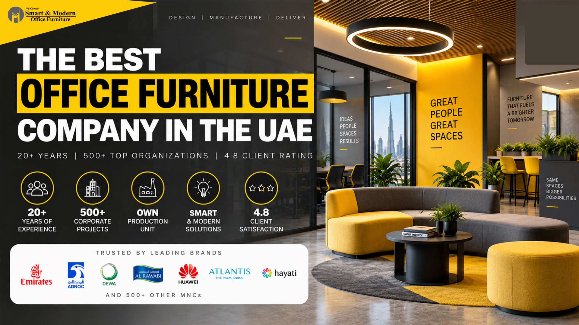 Why Smart & Modern Office Furniture Is One of the Best Office Furniture Companies in the UAE
