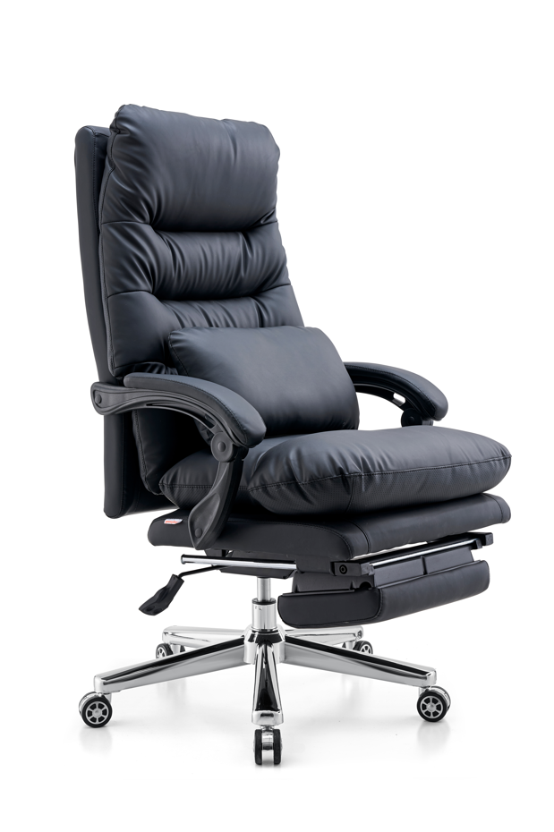 black cushion chair