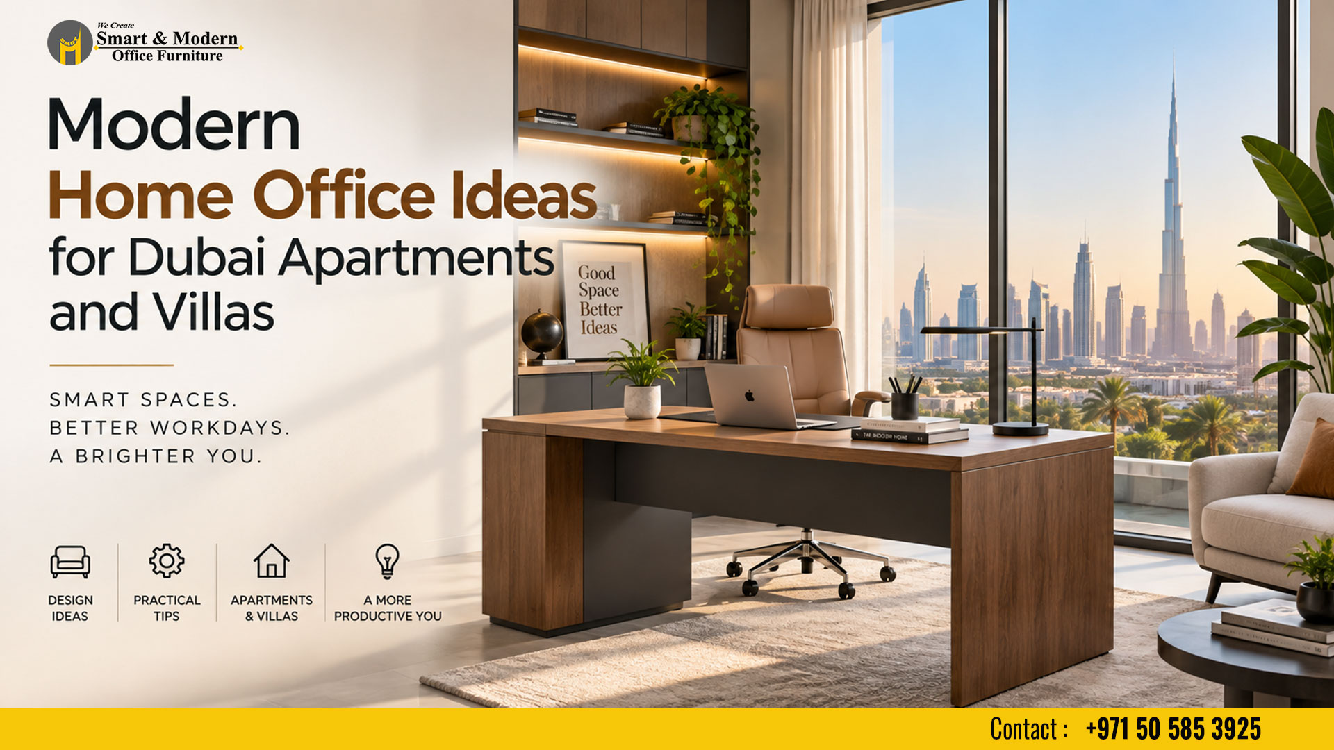 Modern Home Office Ideas for Dubai Apartments and Villas