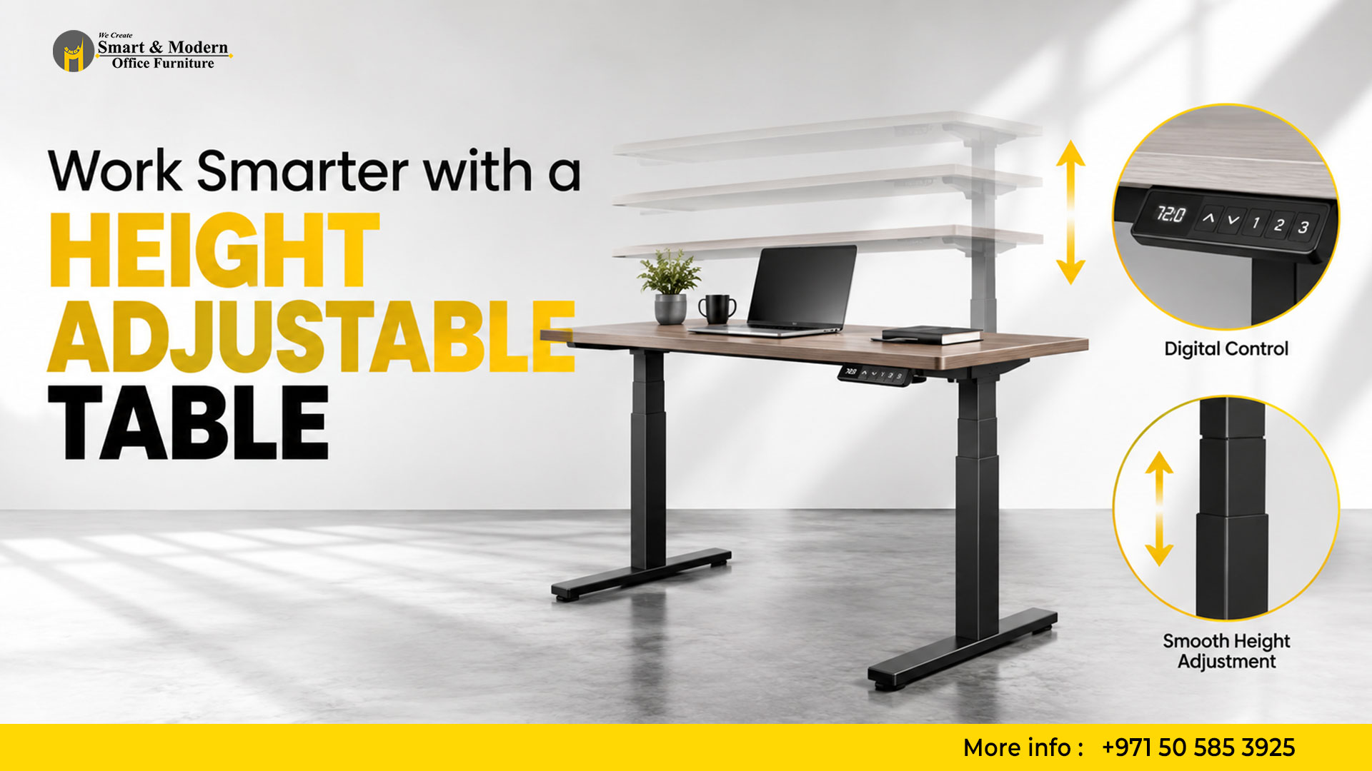 Work Smarter with a Height Adjustable Table