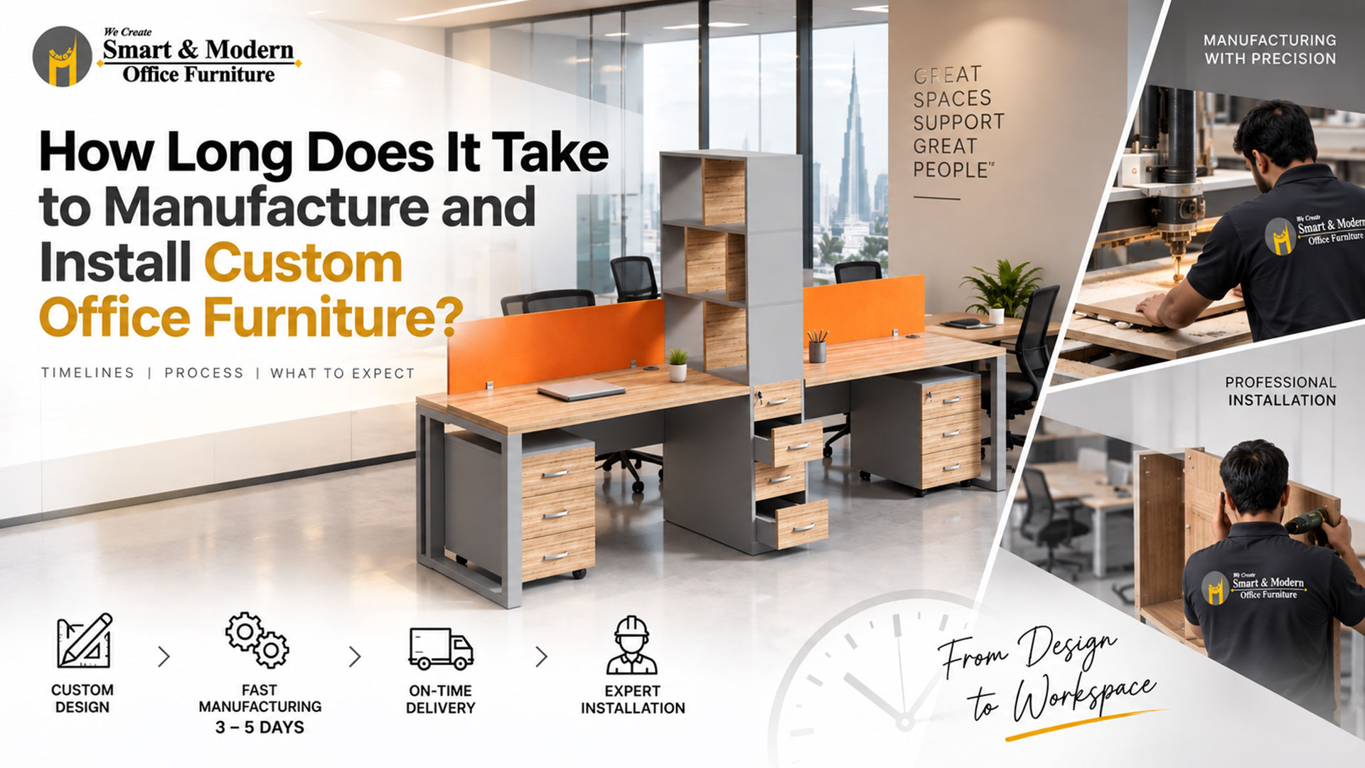 How Long Does Custom Office Furniture Take in Dubai?