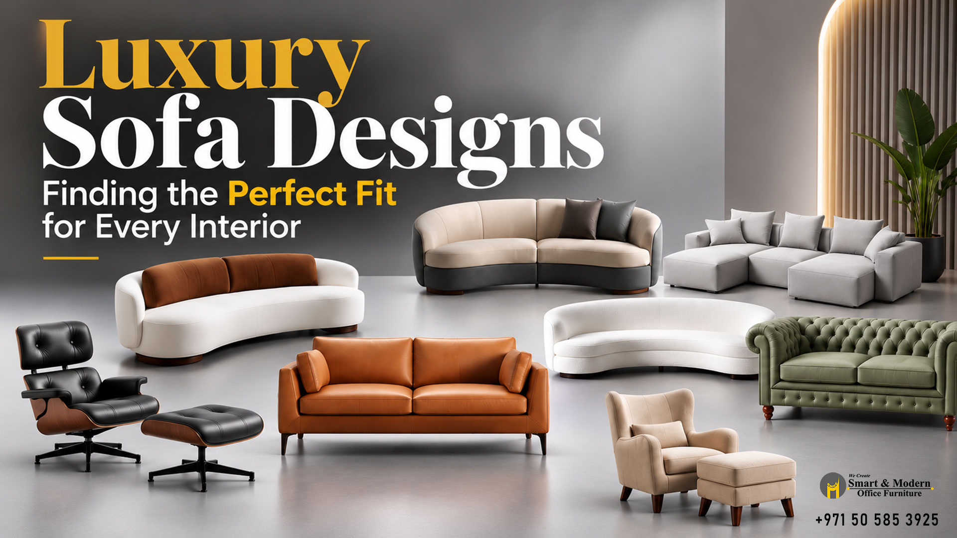 Luxury Sofa Designs: Finding the Perfect Fit for Every Interior