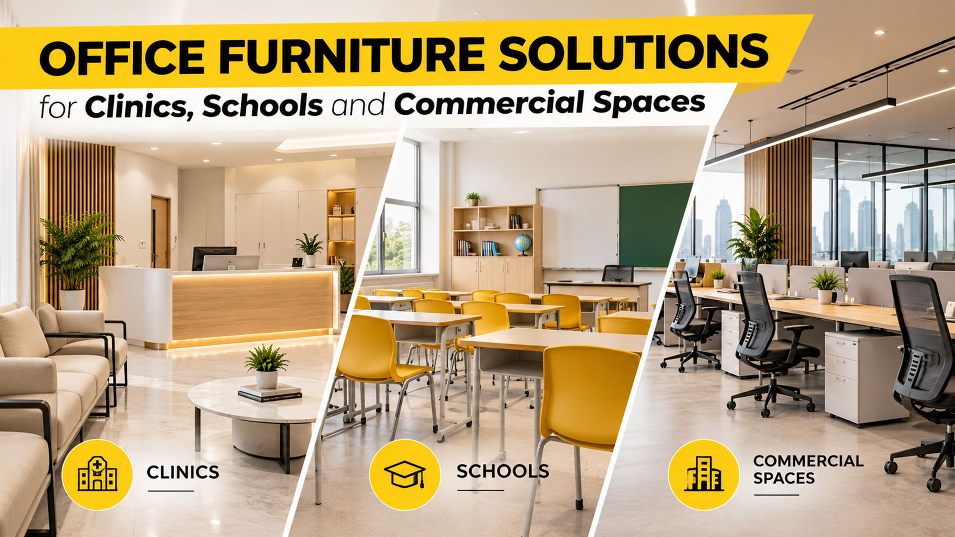 Office Furniture Solutions for Clinics, Schools and Commercial Spaces