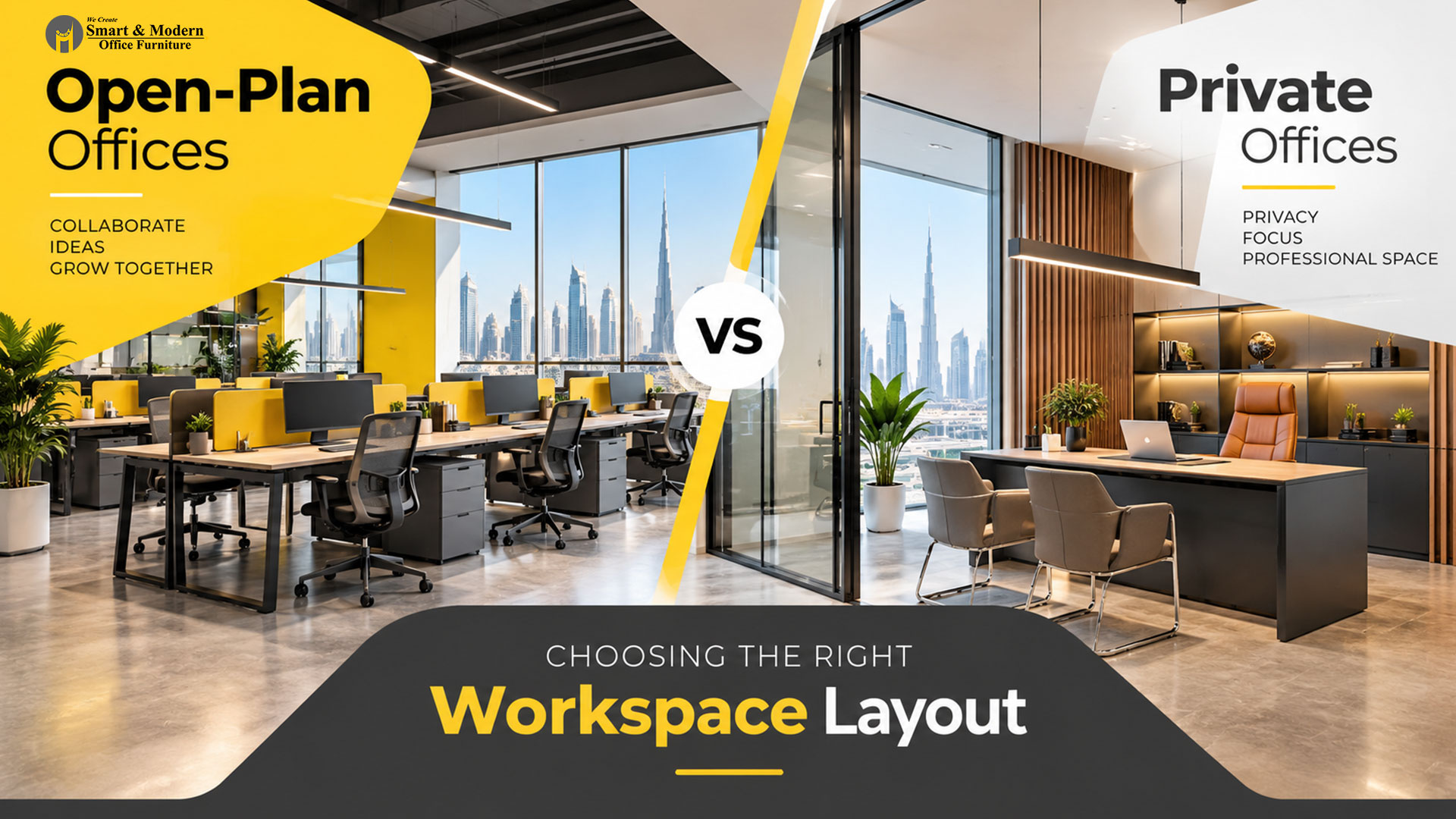 Open-Plan vs Private Offices: Choosing the Right Workspace Layout